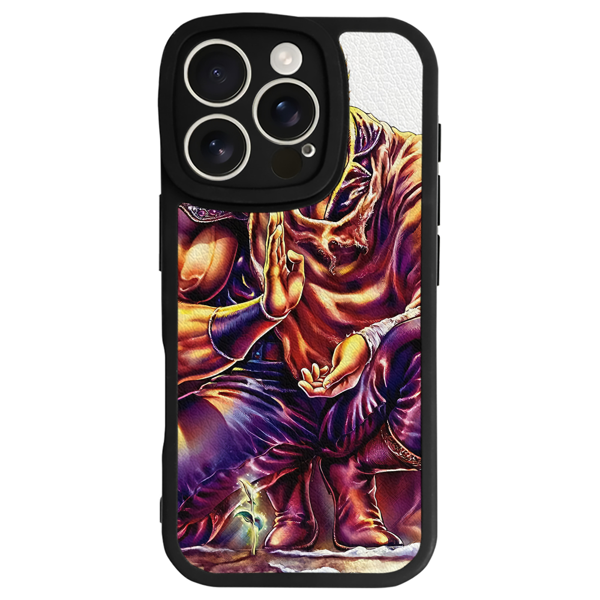 （画像用） 北斗の拳 Fist of the North Star 【iPhone 16シリーズ対応】シリコンスマホケース（レザー調） 材質：シリコン